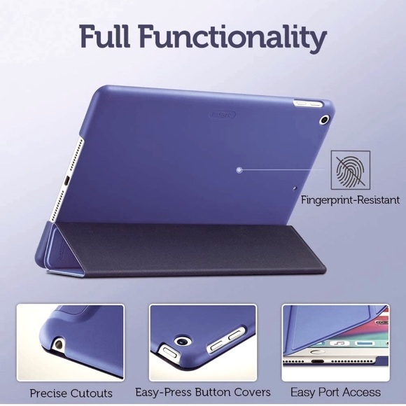 IPad Case NWT in Navy Blue iPad Slim 9.7 Inch 5th/ 6th Gen 2017/ 2018 - Picture 8 of 12